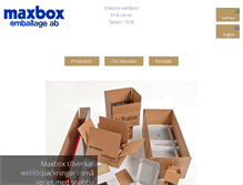 Tablet Screenshot of maxbox.se